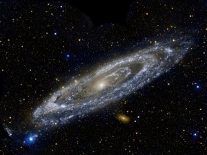 Andromeda door GALEX