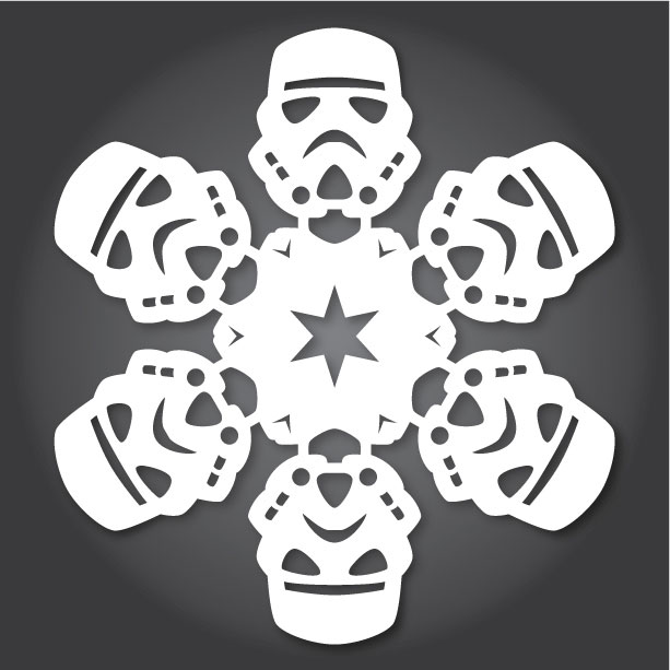 Stormtrooper-sneeuwvlok
