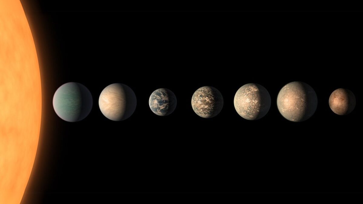 De zeven planeten van de rode dwerg TRAPPIST-1